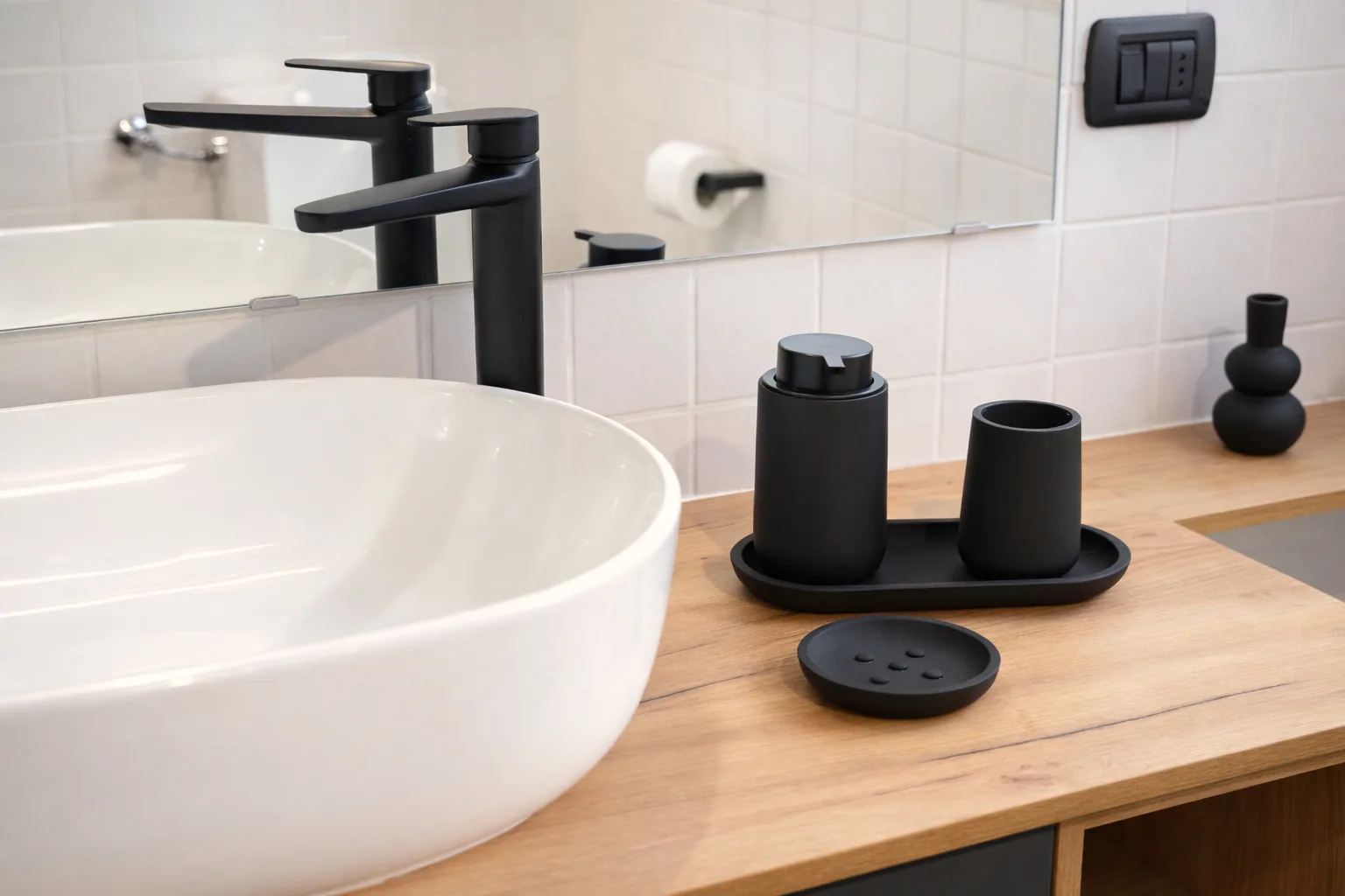 Lavabo e specchio del bagno